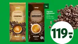 Coop 365 Coop hele kaffebønner tilbud