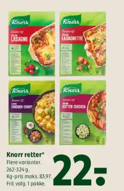 Coop 365 Knorr retter* tilbud