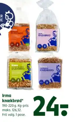 Coop 365 Irma knækbrød* tilbud