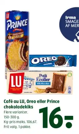 Coop 365 Café au LU, Oreo eller Prince chokoladekiks tilbud