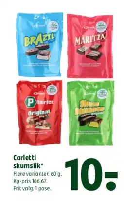 Coop 365 Carletti skumslik* tilbud