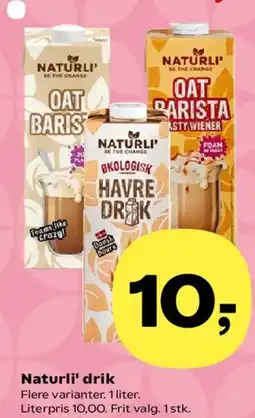 SuperBrugsen Naturli' drik tilbud