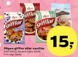 SuperBrugsen Pågen gifflar eller vanillas tilbud