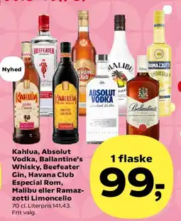 SuperBrugsen Kahlua, Absolut Vodka m.fl. (én flaske) tilbud