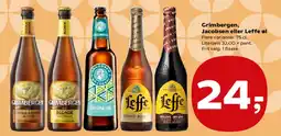 SuperBrugsen Grimbergen, Jacobsen eller Leffe øl tilbud