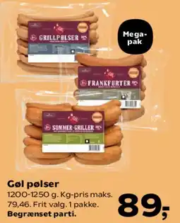 SuperBrugsen Gøl pølser tilbud