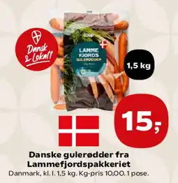 SuperBrugsen Danske gulerødder tilbud