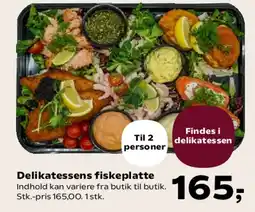 SuperBrugsen Delikatessens fiskeplatte tilbud