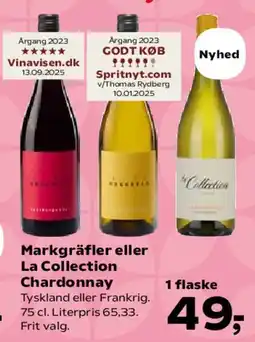 SuperBrugsen Markgräfler eller La Collection Chardonnay tilbud