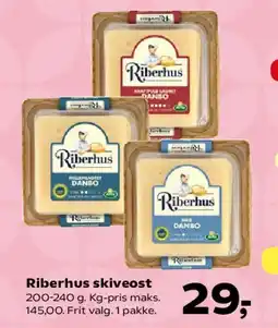 SuperBrugsen Riberhus skiveost tilbud