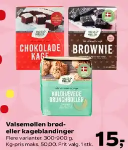 SuperBrugsen Valsemøllen brød- eller kageblandinger tilbud