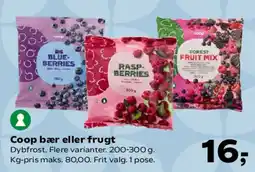 SuperBrugsen Coop bær eller frugt tilbud
