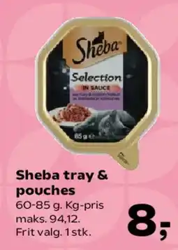 SuperBrugsen Sheba tray & pouches tilbud