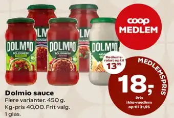 SuperBrugsen Dolmio sauce tilbud