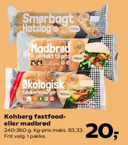 Kvickly Kohberg fastfood- eller madbrød tilbud