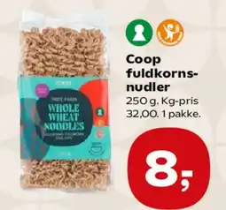 Kvickly Coop fuldkornsnudler tilbud