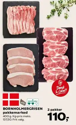 Kvickly BORNHOLMERGRISEN pakkemarket tilbud