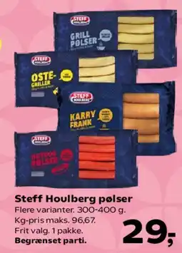 Kvickly Steff Houlberg pølser tilbud