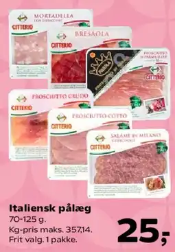 Kvickly Italiensk pålæg tilbud