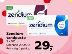 Kvickly Zendium tandpasta tilbud