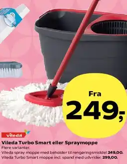 Kvickly Vileda Turbo Smart eller Spraymoppe tilbud
