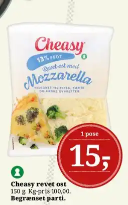 Dagli'Brugsen Cheasy revet ost (Mozzarella) tilbud