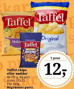 Dagli'Brugsen Taffel chips eller nødder tilbud