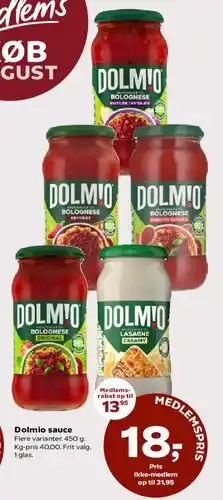 Dagli'Brugsen Dolmio sauce tilbud
