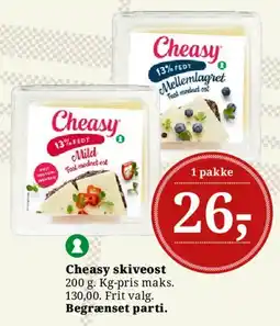 Dagli'Brugsen Cheasy skiveost tilbud