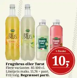 Dagli'Brugsen Frugtbrus eller Tørst tilbud