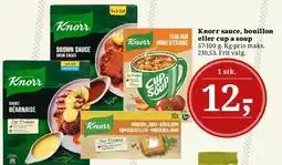 Dagli'Brugsen Knorr sauce, bouillon eller Cup a Soup tilbud