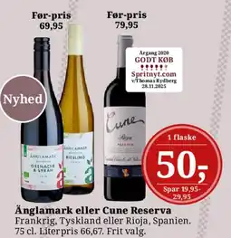 Dagli'Brugsen Änglamark eller Cune Reserva tilbud