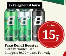 Dagli'Brugsen Faxe Kondi Booster tilbud