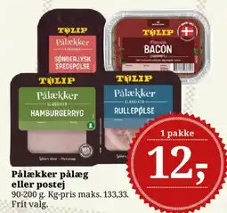 Dagli'Brugsen Pålækker pålæg eller postej tilbud