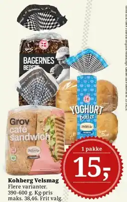 Dagli'Brugsen Kohberg Velsmag / Grov café sandwich tilbud