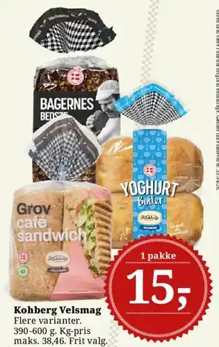Kohberg Velsmag / Grov café sandwich