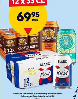 BorderShop Assorterede 12 x 33 CL (Jacobsen / Kronenbourg / Grimbergen) tilbud