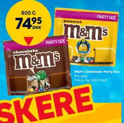 BorderShop M&M's Party Size tilbud