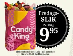 Dagli'Brugsen Fredags Slik / Candy King tilbud