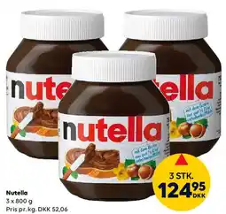 BorderShop Nutella (3 stk) tilbud