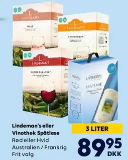 BorderShop Lindeman's / Vinothek Spätlese tilbud