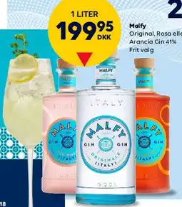 BorderShop Malfy Gin (Original, Rosa eller Arancia) tilbud