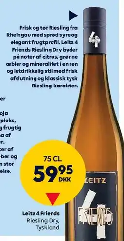 BorderShop Leitz 4 Friends Riesling Dry tilbud