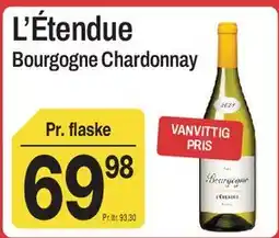 ABC Lavpris L'Etendue Bourgogne Chardonnay tilbud