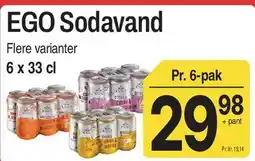 ABC Lavpris EGO Sodavand tilbud