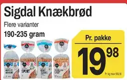 ABC Lavpris Sigdal Knækbrød tilbud