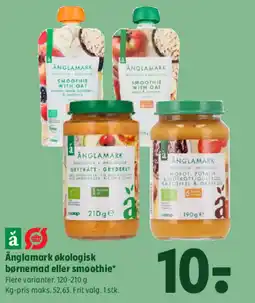 Coop 365 Änglamark økologisk børnemad eller smoothie* tilbud