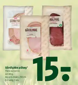 Coop 365 Gårdlykke pålæg* tilbud