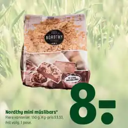 Coop 365 Nordthy mini müslibars* tilbud
