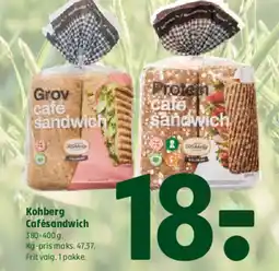 Coop 365 Kohberg Cafésandwich tilbud